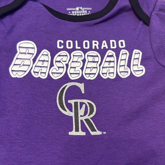 NEW [MLB] Colorado Rockies Girls Growth Stage Set of 4x, Baby 0/3 to 3/6 Months - Picture 11 of 12